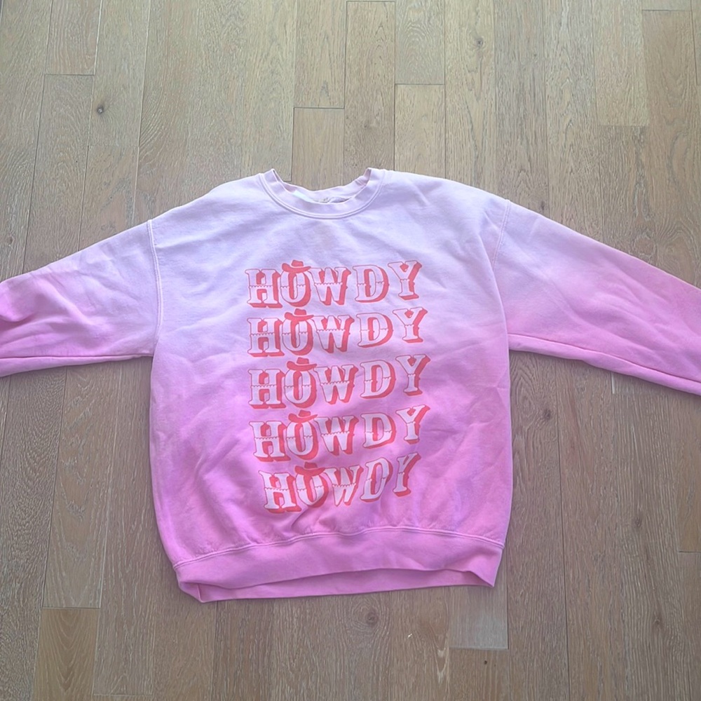 Altered state sold out ombré pink cowboy crewneck